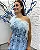 Vestido Marte azul serenity bordado manualmente + clutch brinde - Imagem 3