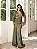 Vestido Romenia verde oliva + Clutch brinde - Imagem 1