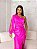 Vestido Lisboa rosa chiclete + Clutch brinde - Imagem 3