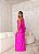 Vestido Lisboa rosa chiclete + Clutch brinde - Imagem 2