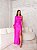 Vestido Lisboa rosa chiclete + Clutch brinde - Imagem 1