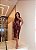 Vestido Eda midi marrom - Imagem 1