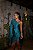 Vestido Edith midi azul petróleo - Imagem 3