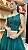 Vestido Filomena verde esmeralda bordado manualmente + Clutch brinde - Imagem 2
