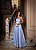 Vestido Amazonas azul serenity + Clutch brinde - Imagem 1