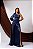 Vestido Faby azul marinho + clutch brinde - Imagem 1