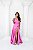 Vestido Sassari rosa chiclete + Clutch brinde - Imagem 1