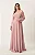 Vestido Alita rose bordado manualmente + Clutch brinde - Imagem 1