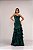 Vestido Cally verde esmeralda + Clutch brinde - Imagem 1