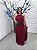 Vestido Lia marsala + Clutch Brinde - Imagem 1