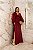 Vestido Bulgária marsala + Clutch Brinde - Imagem 1