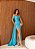 Vestido Phoenix azul Tiffany + Clutch Brinde - Imagem 1
