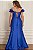 Vestido Calcutá azul royal + clutch brinde - Imagem 2