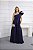 Vestido Gênova Azul Marinho + Clutch Brinde - Imagem 1