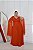Vestido Ayla Terracota Com/Sem Brilho + Clutch Brinde - Imagem 4