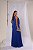 Vestido Audrey Azul Royal com Brilho + Clutch Brinde - Imagem 4
