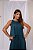 Vestido Audrey Azul Petróleo com Brilho + Clutch Brilho - Imagem 3