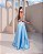 Vestido Ivira Azul Serenity + Clutch Brinde - Imagem 3
