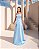 Vestido Ivira Azul Serenity + Clutch Brinde - Imagem 1