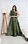 Vestido Lunel Verde Oliva + Clutch Brinde - Imagem 1