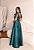 Vestido Kaely Verde Esmeralda + Clutch Brinde - Imagem 3