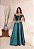 Vestido Kaely Verde Esmeralda + Clutch Brinde - Imagem 2