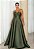Vestido Virela Verde Oliva + Clutch Brinde - Imagem 1