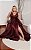 Vestido Enni Marsala + Clutch Brinde - Imagem 2