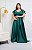 Vestido Lynn Verde Esmeralda + Clutch Brinde - Imagem 1