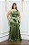 Vestido Ilisa Verde Oliva + Clutch Brinde - Imagem 1
