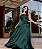 Vestido Julia Verde Esmeralda + Clutch Brinde - Imagem 1