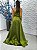 Vestido Brassia Verde Oliva bordado manualmente + Clutch Brinde - Imagem 3