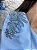 Vestido Camille Azul Serenity bordado manualmente + Clutch Brinde - Imagem 4