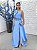 Vestido Camille Azul Serenity bordado manualmente + Clutch Brinde - Imagem 1