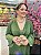 Vestido Leonor Verde Oliva + Clutch Brinde - Imagem 4