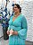 Vestido Leonor Azul Tiffany + Clutch Brinde - Imagem 3