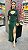 Vestido Millie Verde Esmeralda 2 em 1 bordado a mão + Clutch Brinde - Imagem 1