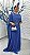 Vestido Peyton Azul Hortência bordado manualmente + Clutch Brinde - Imagem 1