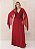Vestido Calantha Marsala bordado manualmente + Clutch Brinde - Imagem 1