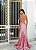 Vestido Romilly Rosa bordado manualmente + Clutch Brinde - Imagem 3