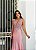 Vestido Romilly Rosa bordado manualmente + Clutch Brinde - Imagem 2