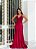 Vestido Romilly Fúcsia bordado manualmente + Clutch Brinde - Imagem 1