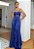 Vestido Débora Azul Royal + Clutch Brinde - Imagem 1