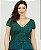 Vestido Liliana Verde Petróleo bordado manualmente + Clutch Brinde - Imagem 2