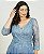 Vestido Adeline Azul Aço bordado manualmente + Clutch Brinde - Imagem 2