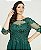 Vestido Tina Verde Esmeralda bordado manualmente + Clutch Brinde - Imagem 2