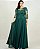Vestido Tina Verde Esmeralda bordado manualmente + Clutch Brinde - Imagem 1