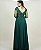 Vestido Tina Verde Esmeralda bordado manualmente + Clutch Brinde - Imagem 3