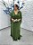 Vestido Astrid verde oliva + Clutch brinde - Imagem 1