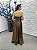 Vestido Amélia marrom + Clutch brinde - Imagem 3